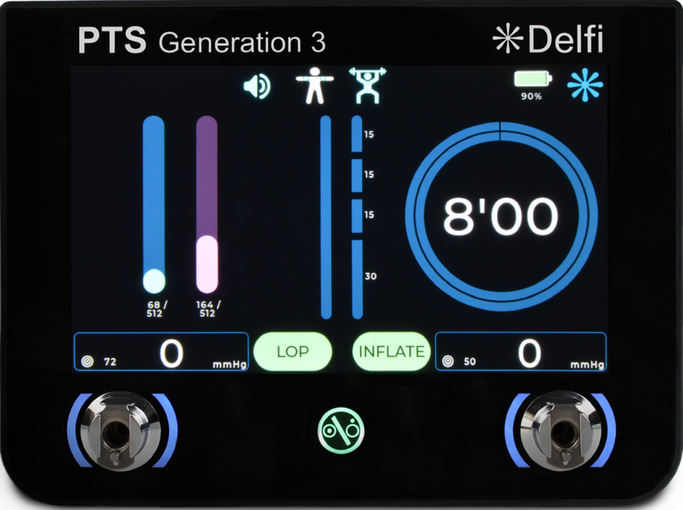 Thiết bị tập luyện hạn chế lưu lượng máu (BFR) cá thể hóa - 2 kênh